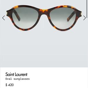 Saint Laurent sunglasses - still in stores